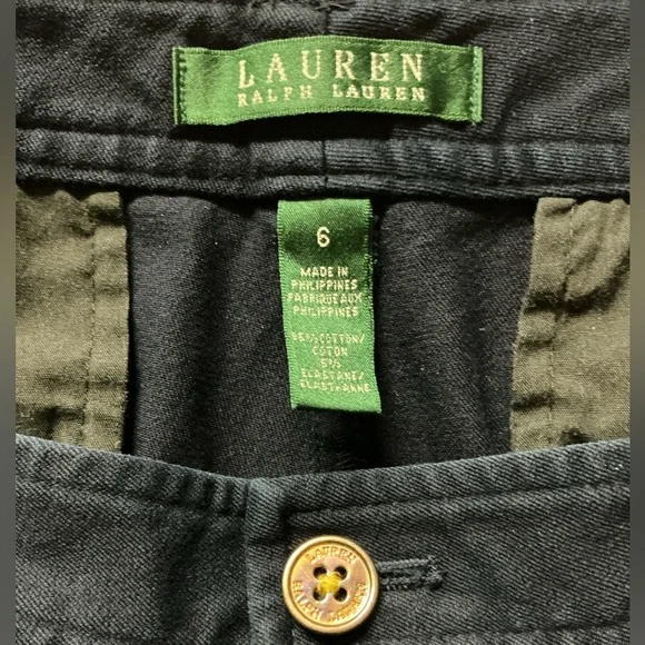 Lauren Ralph Lauren Women Blue Cropped Ankle Pants - Picture 3 of 6